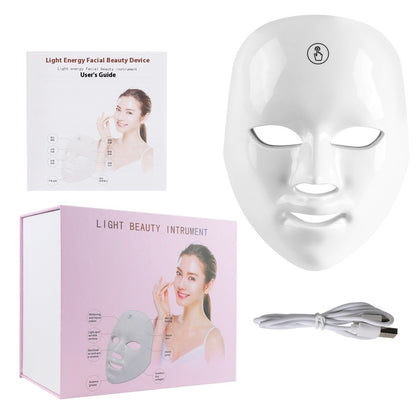 LED Face Mask 7 Color Light Therapy for Radiant Skin