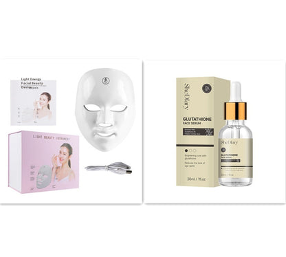 LED Face Mask 7 Color Light Therapy for Radiant Skin