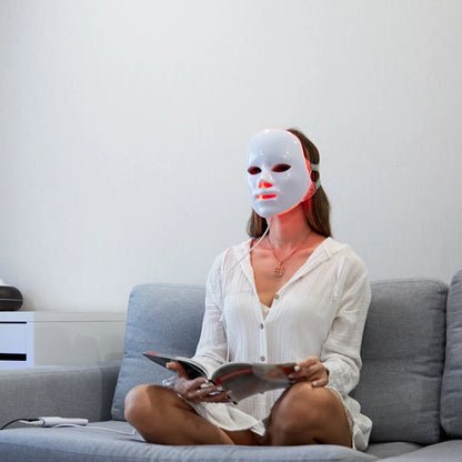 LED Face Mask 7 Color Light Therapy for Radiant Skin